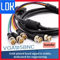 VGA to 5BNC Cable Convert RGBHV Big Screen Video Cord 3m Video Graphics Array Male to BNC Video Line 1080P HD Cable